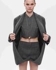 WRAP JACKET - SKIRT front 2