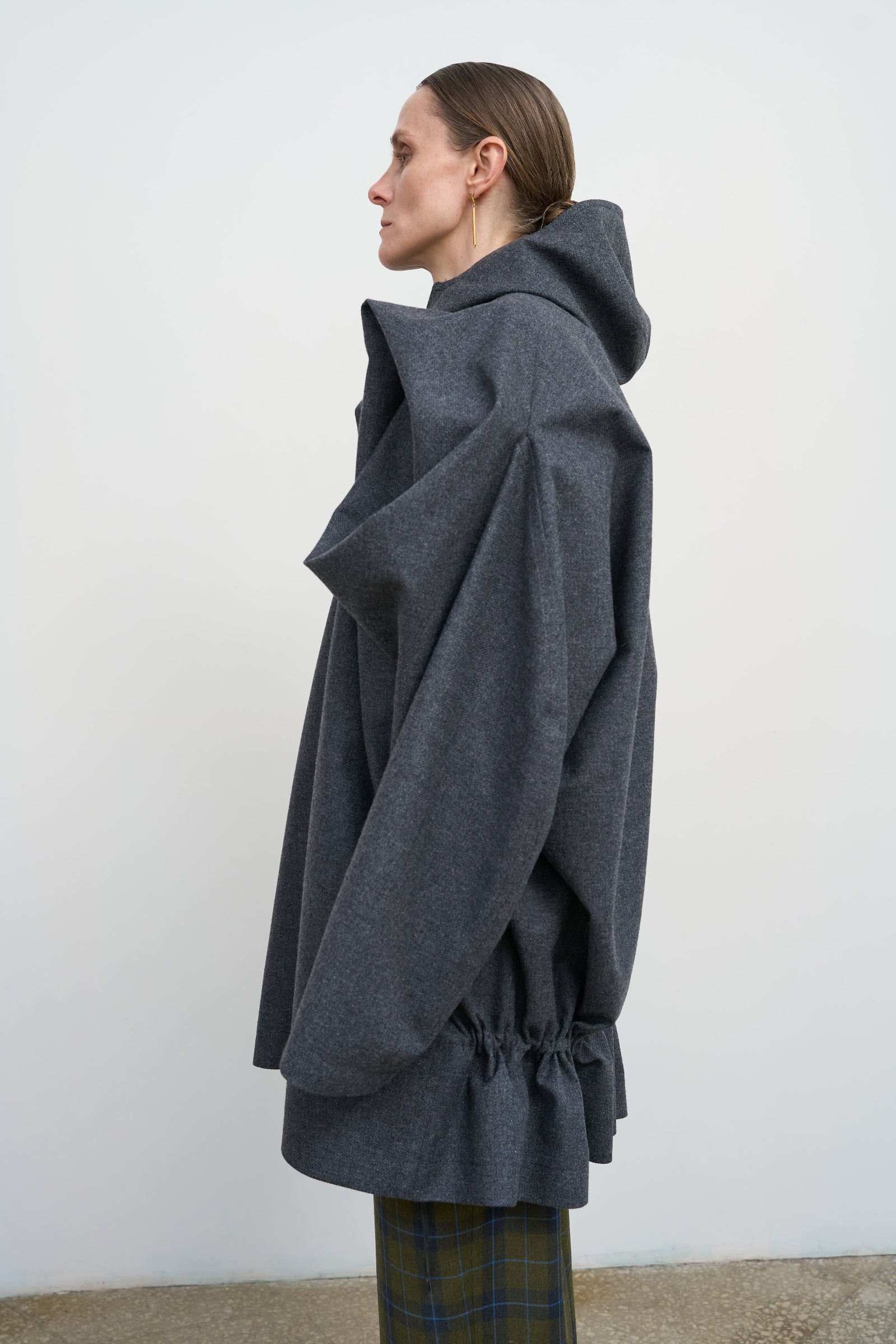 Wool-Blend Parka With Floral Sleeve Accents 2