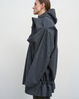 Wool-Blend Parka With Floral Sleeve Accents 2