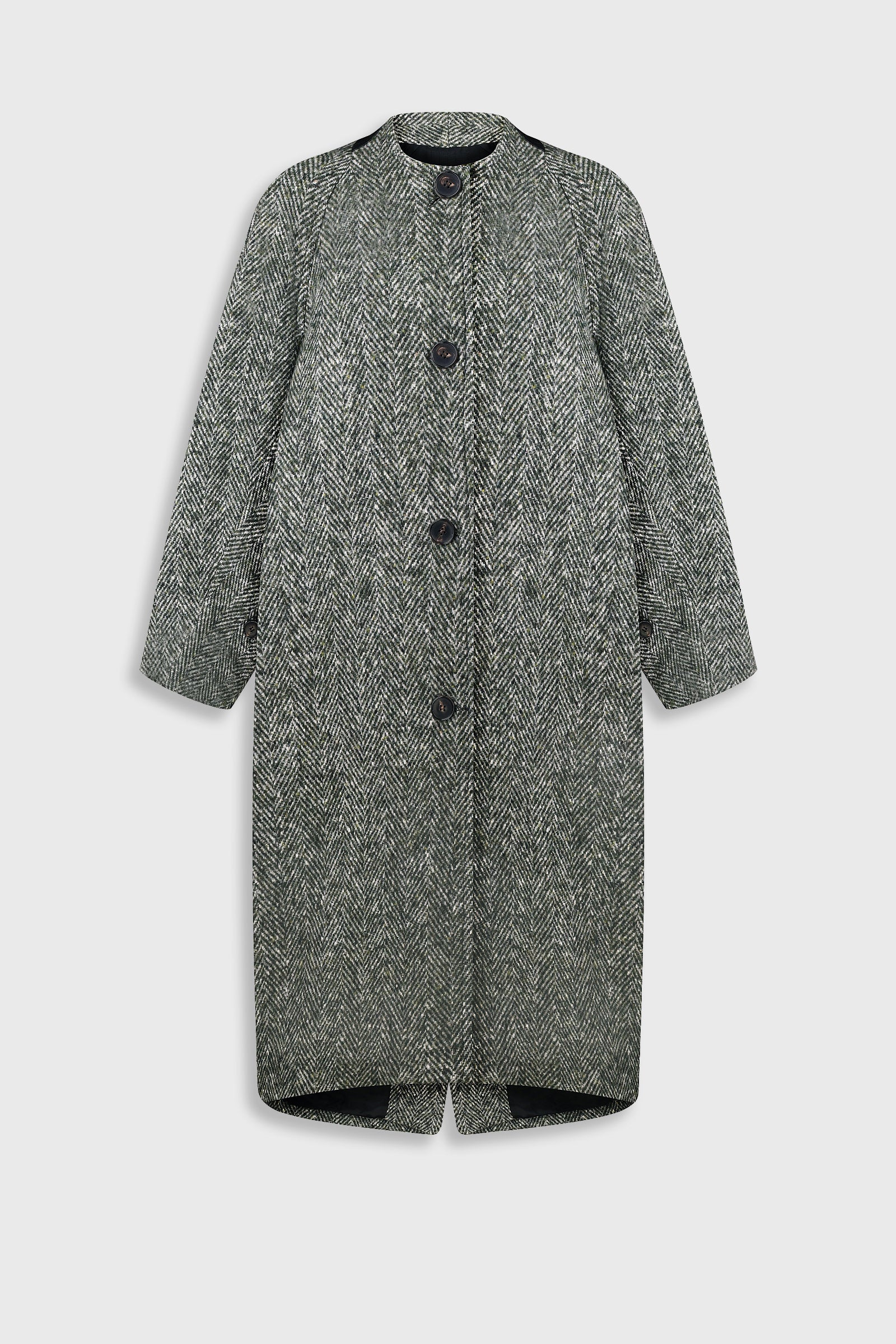 WOOL COAT WITH TWISTED BACK 5