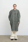 WOOL COAT WITH TWISTED BACK