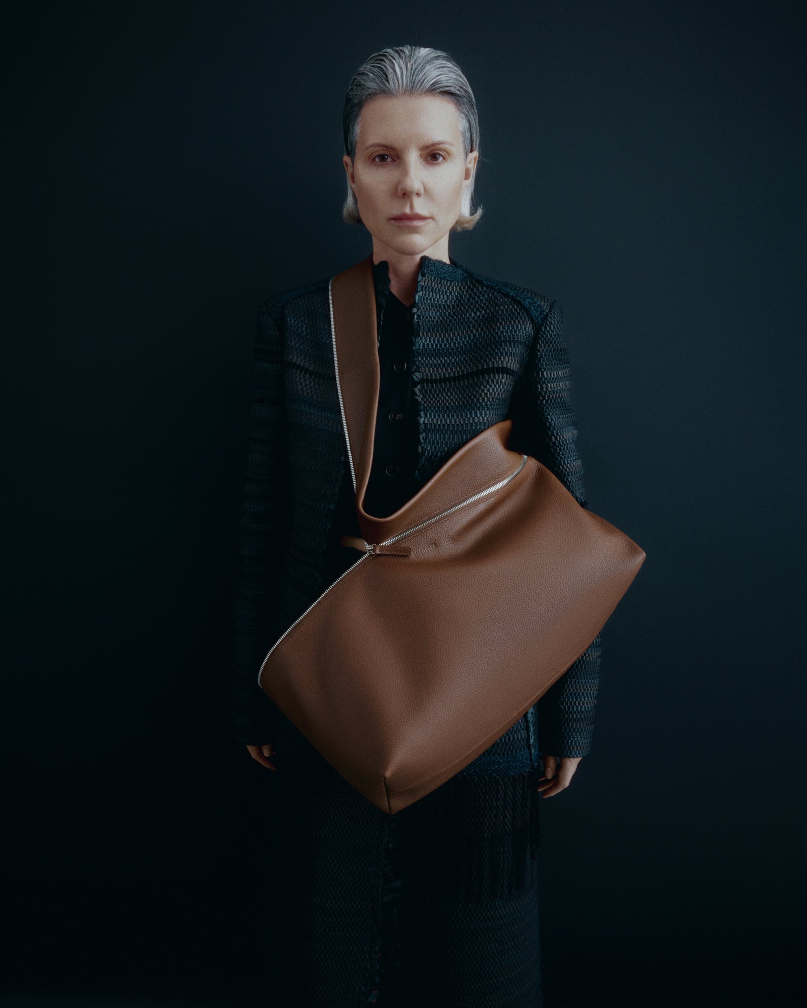 ZIP BAG BROWN 1