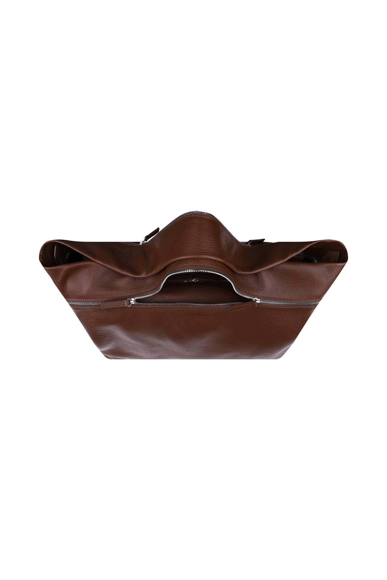 ZIP BAG BROWN 4