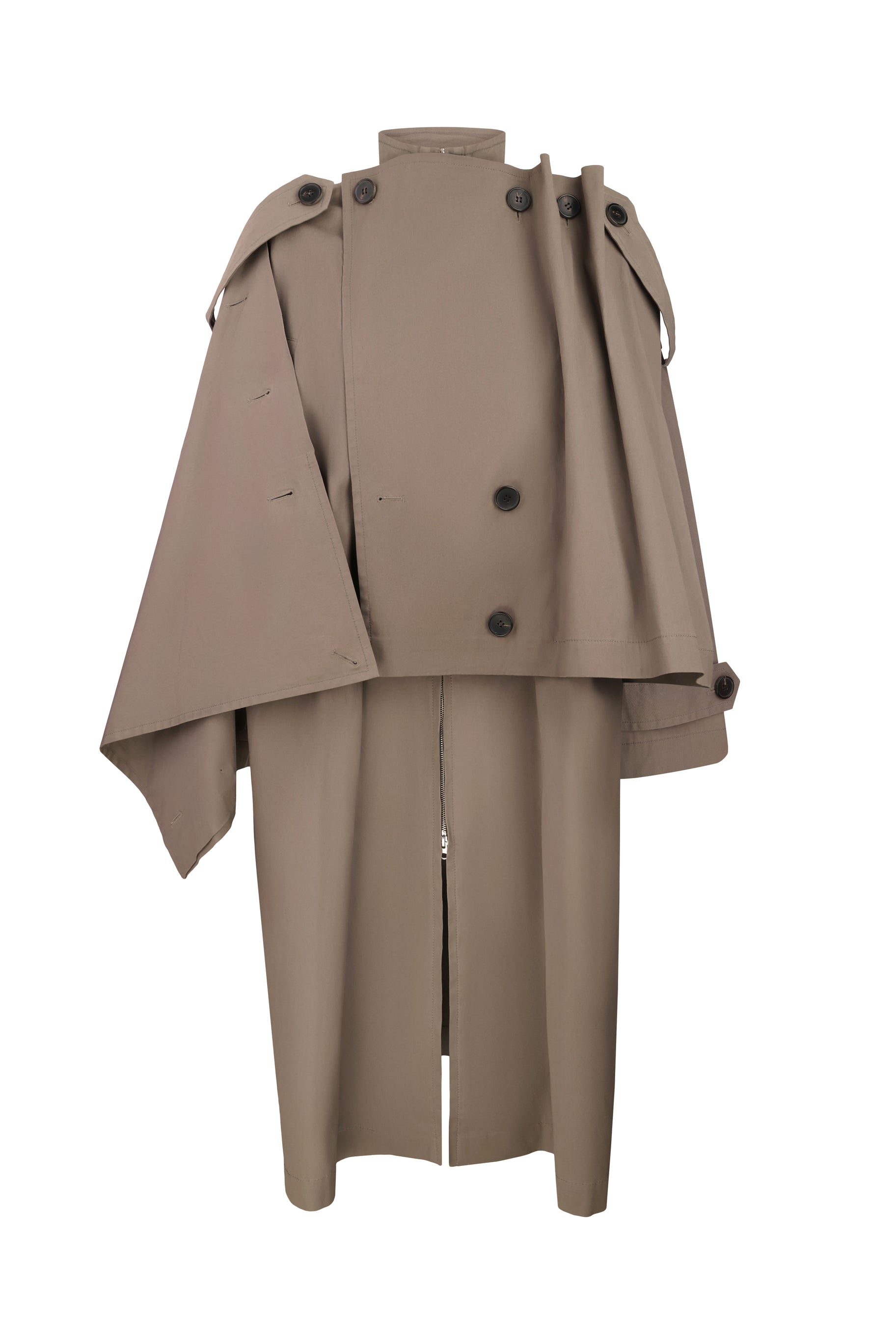 OVERSIZED COTTON TRENCH COAT