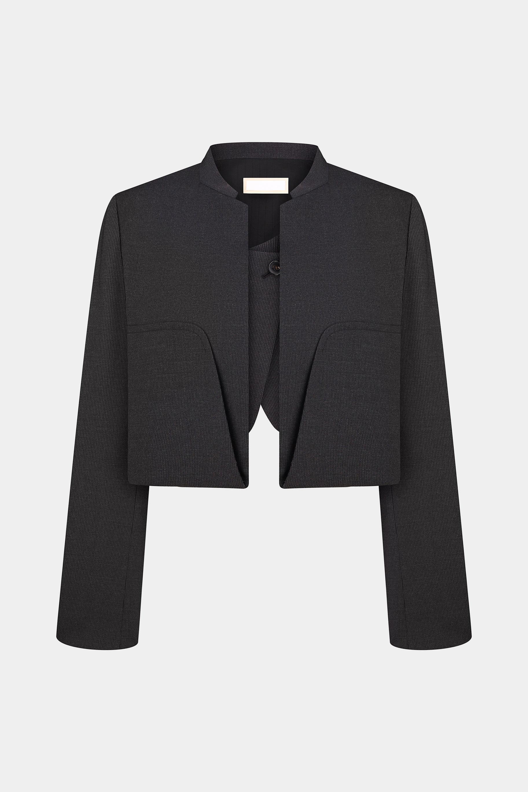 DOUBLE-LAYER DECONSTRUCTED CROPPED JACKET