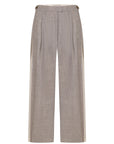 PANTS WITH FRAYED-EDGE SIDE STRIPES