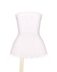 TAILORED DENIM BUSTIER