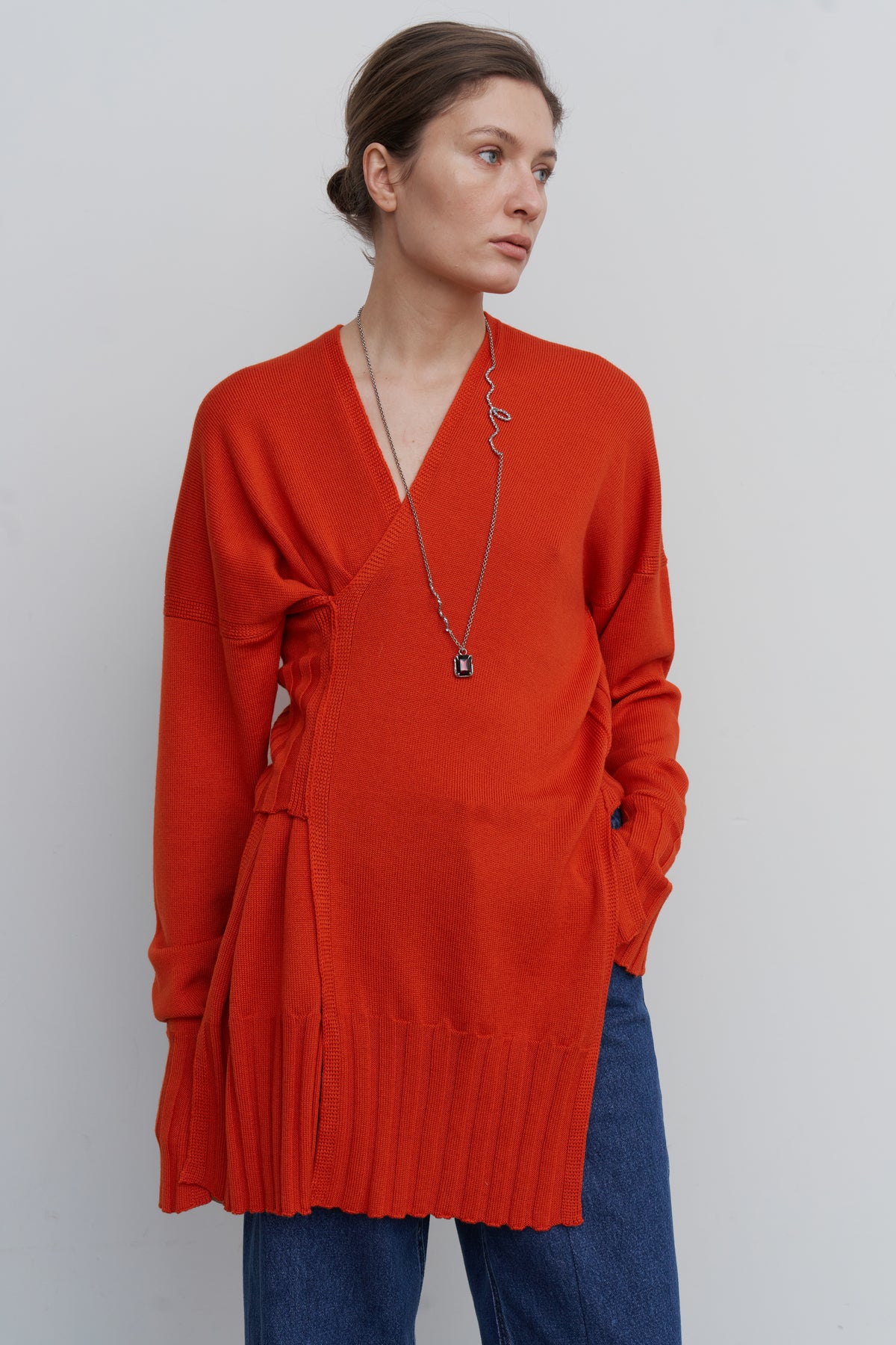 LAYERED WOOL SWEATER