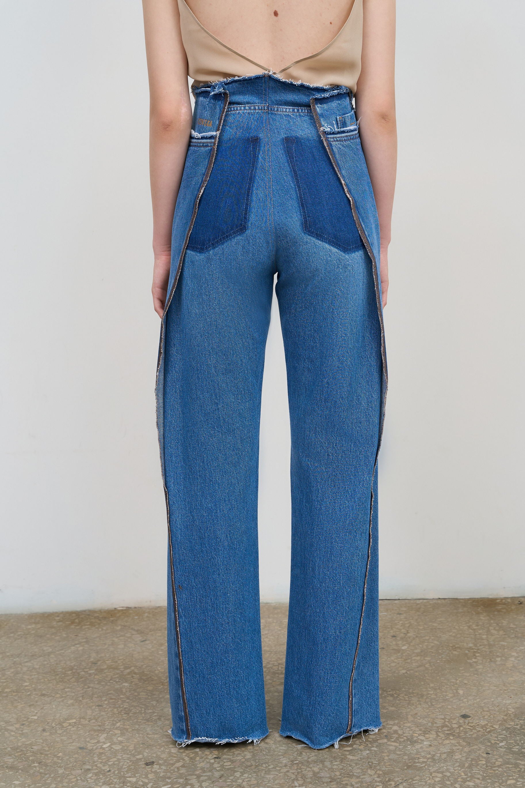 HIGH-RISE SPLIT HEM JEANS – Litkovska