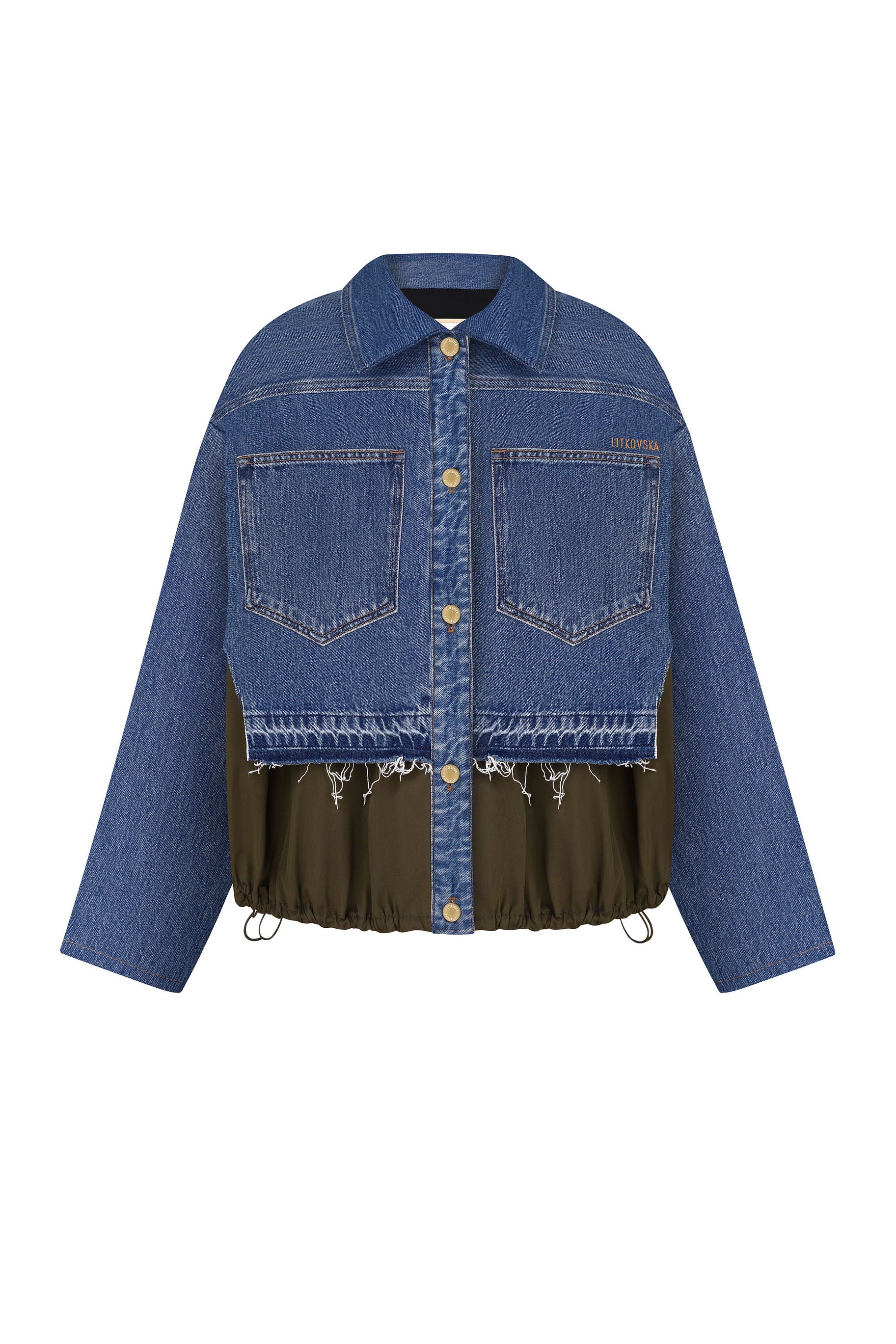 PANELED DENIM JACKET
