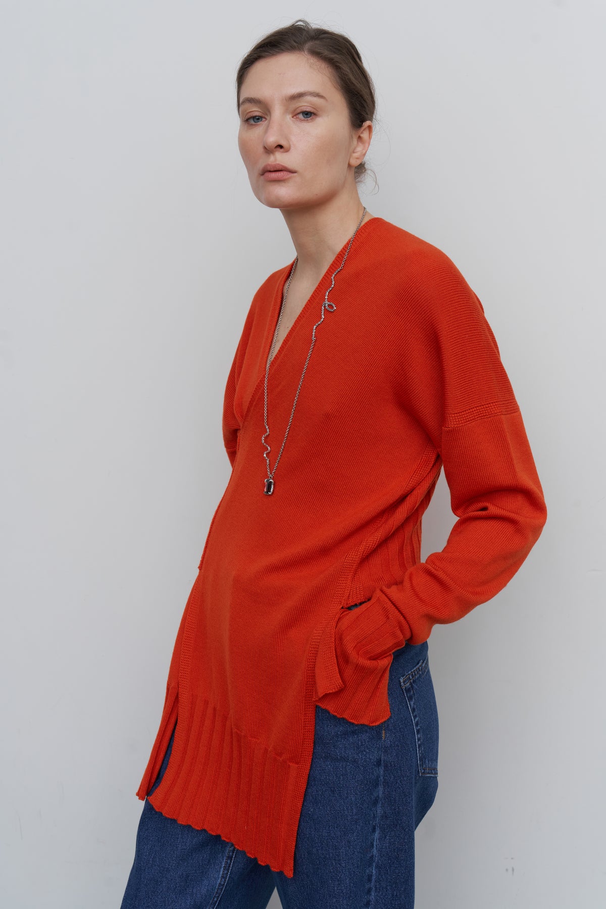 LAYERED WOOL SWEATER