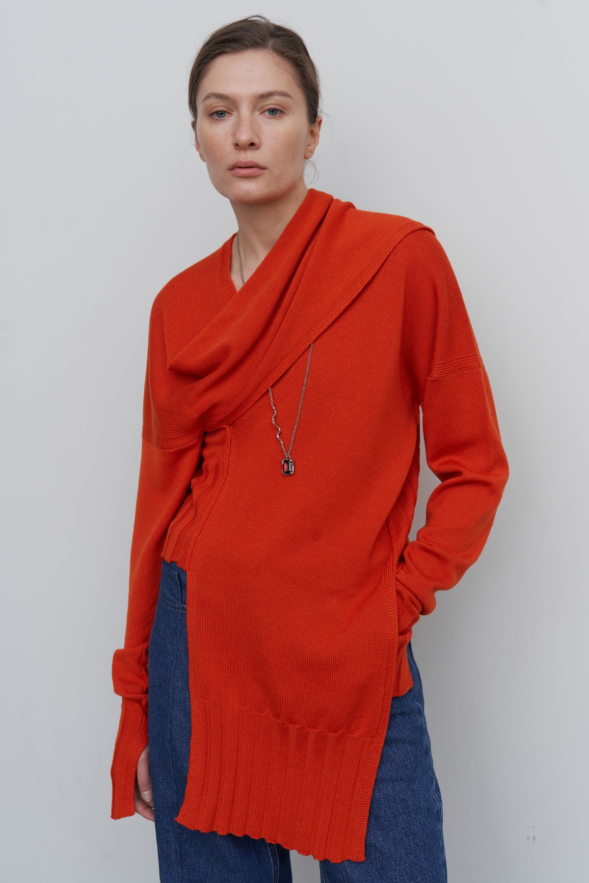 LAYERED WOOL SWEATER