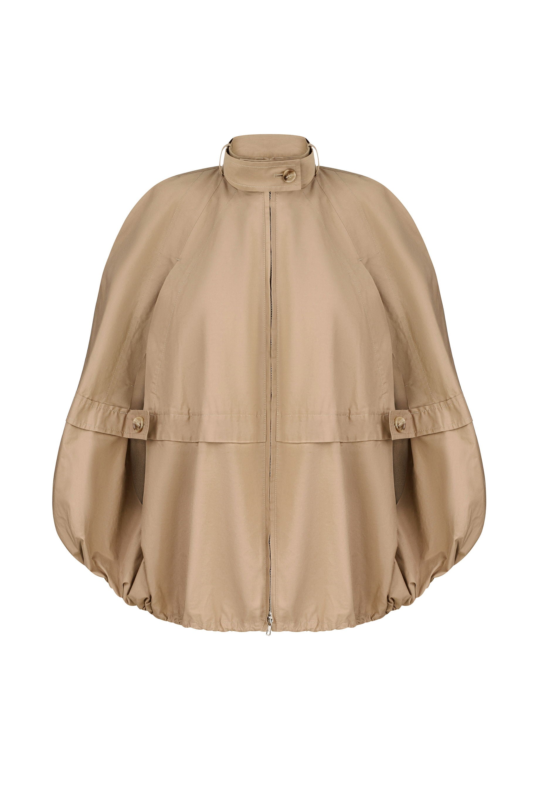 DECONSTRUCTED BOMBER-STYLE CAPE