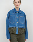 PANELED DENIM JACKET