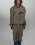 OVERSIZED COTTON TRENCH COAT