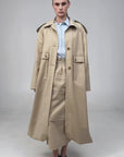 OVERSIZED COTTON TRENCH COAT