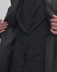 CAMISOLE DRESS WITH TAILORED JACKET OVERLAY
