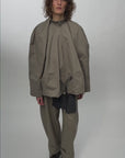 VOLUMINOUS BOMBER WITH DRAWSTRING