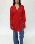 LAYERED WOOL SWEATER
