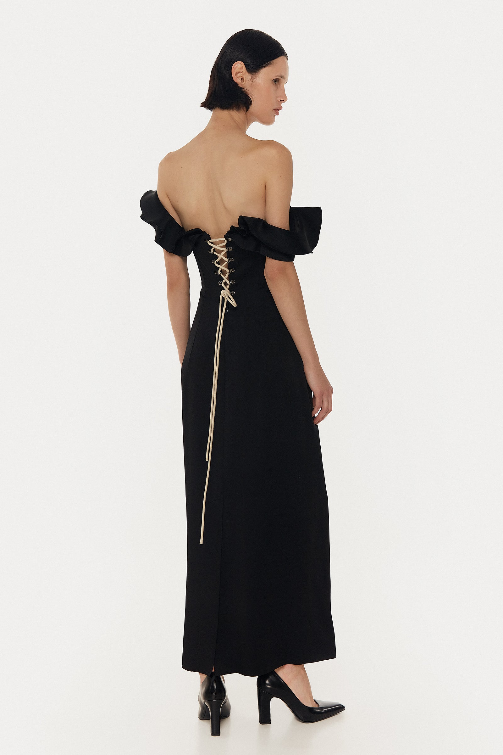 BLACK LONG DRESS 4