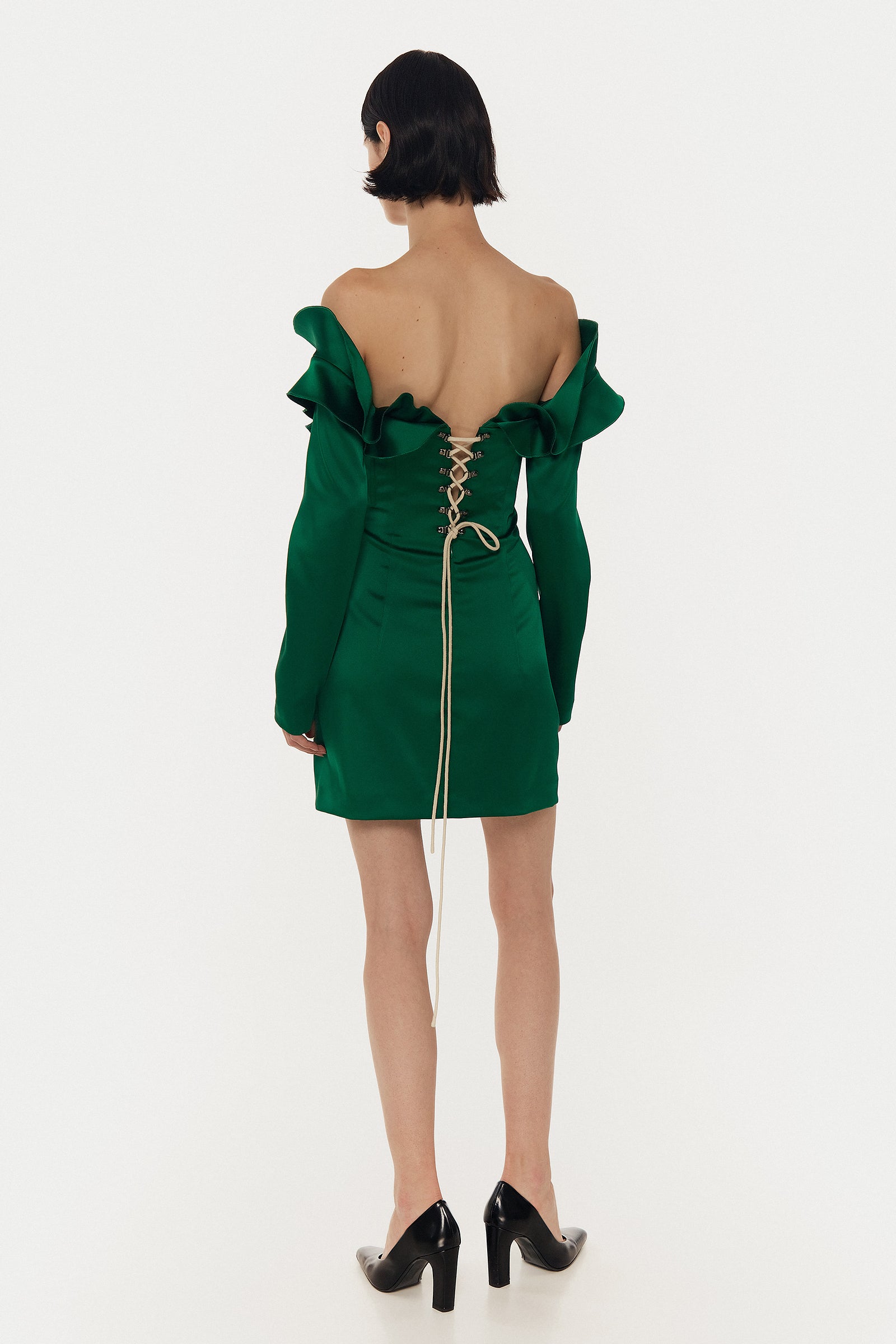 GREEN MINI DRESS