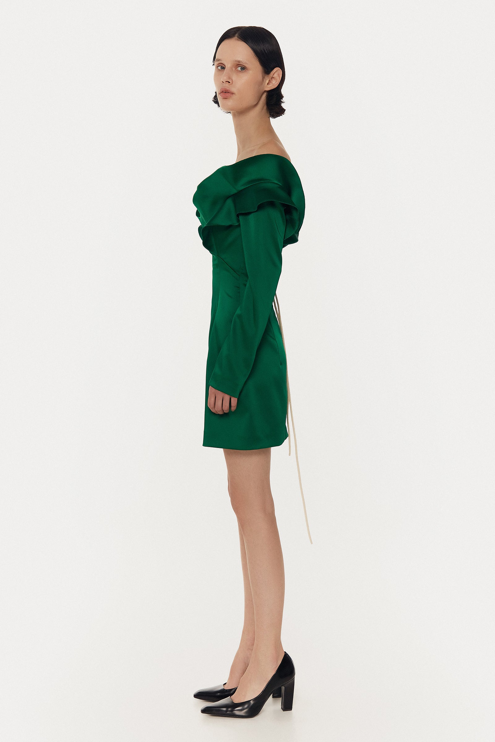 GREEN MINI DRESS 1