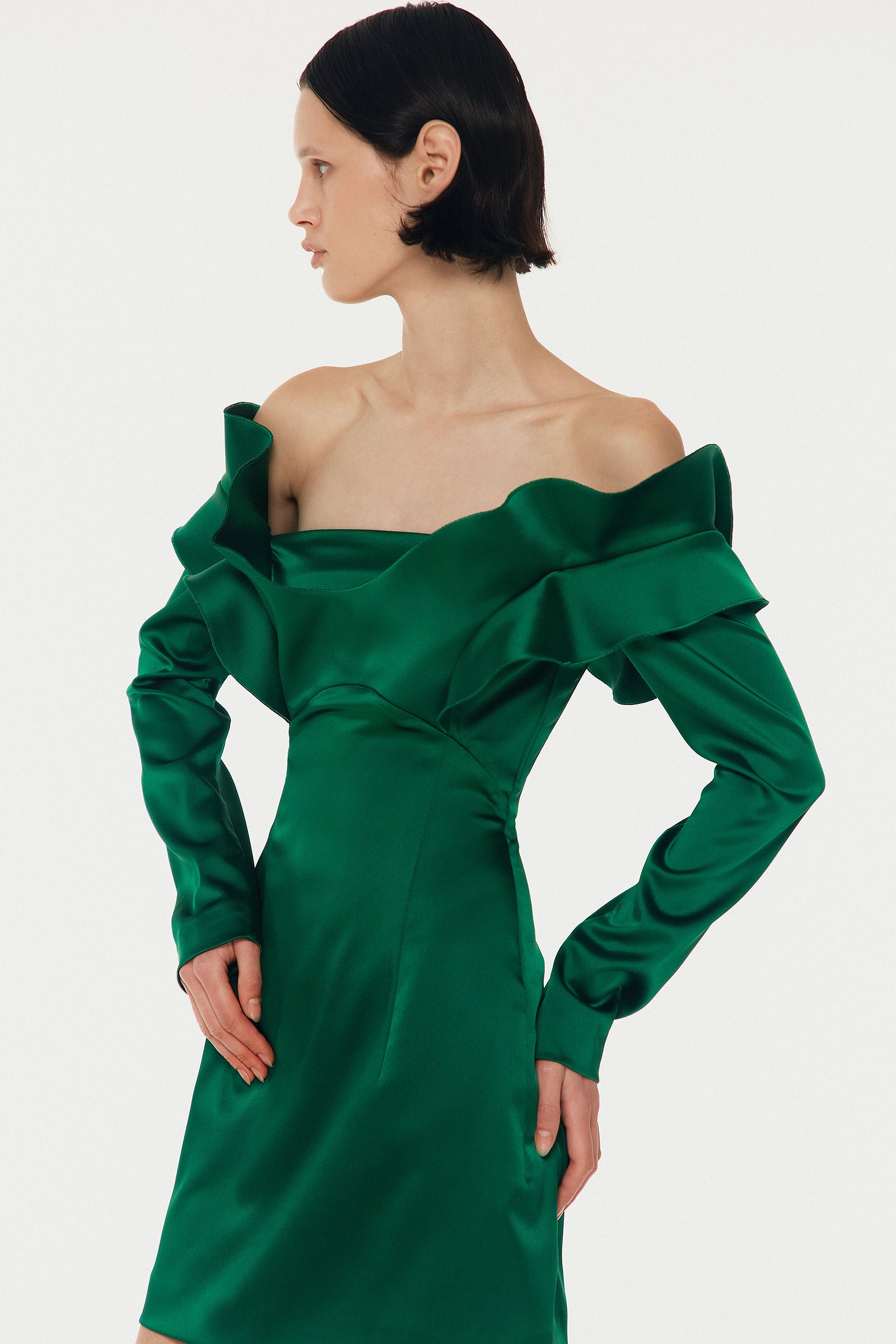 GREEN MINI DRESS 2