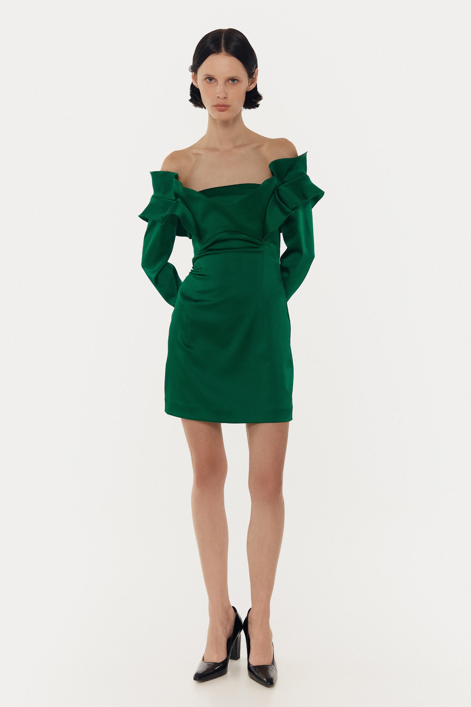GREEN MINI DRESS 3
